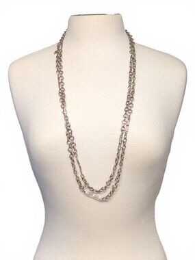 John Hardy Sterling Silver Multi-Link Chain Necklace, 72”, 108g